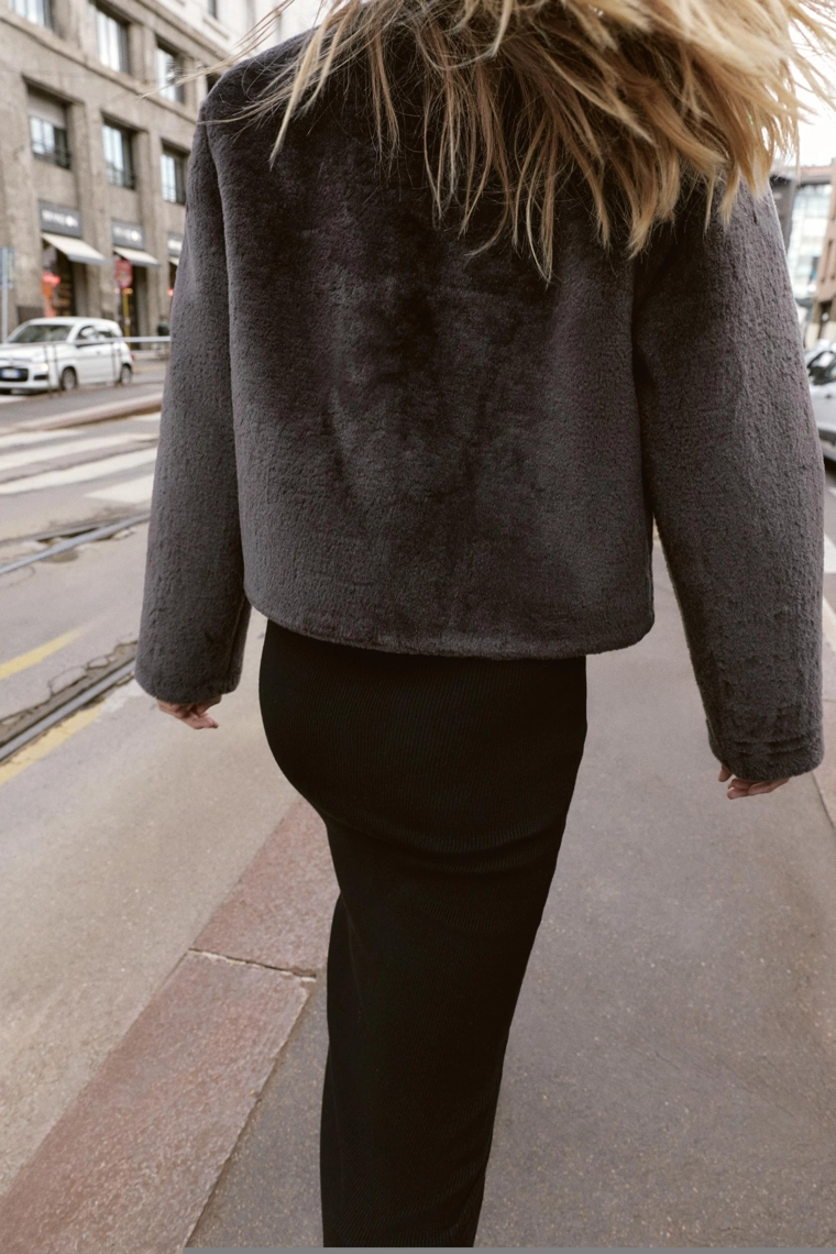 Пальто на пуговицах с двухсторонней отделкой