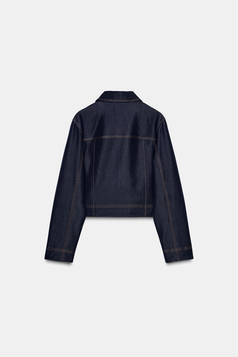 Куртка с контрастной строчкой