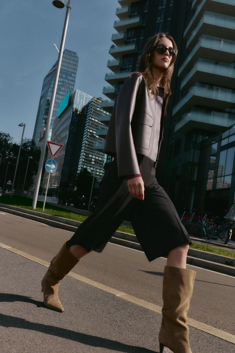 Длинные бермуды с высокой посадкой