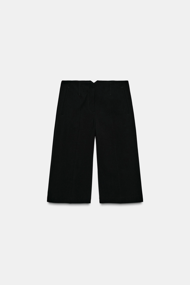 Длинные бермуды с высокой посадкой