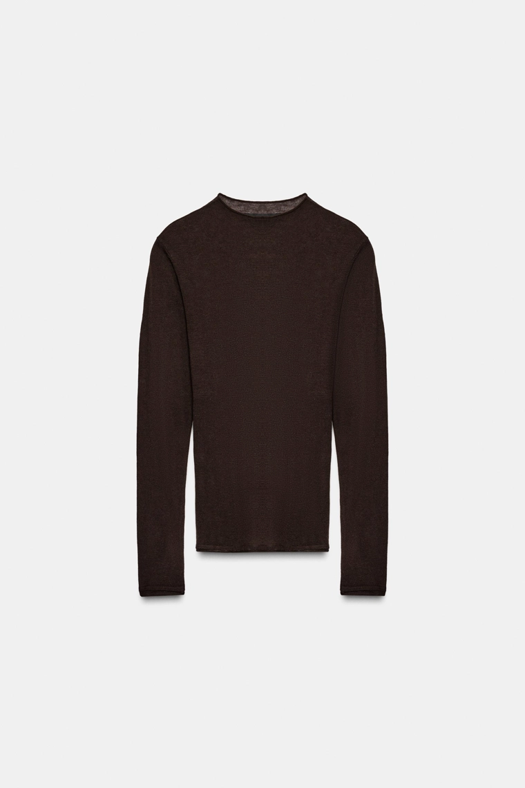 Топ из экстра тонкой шерсти и шелка