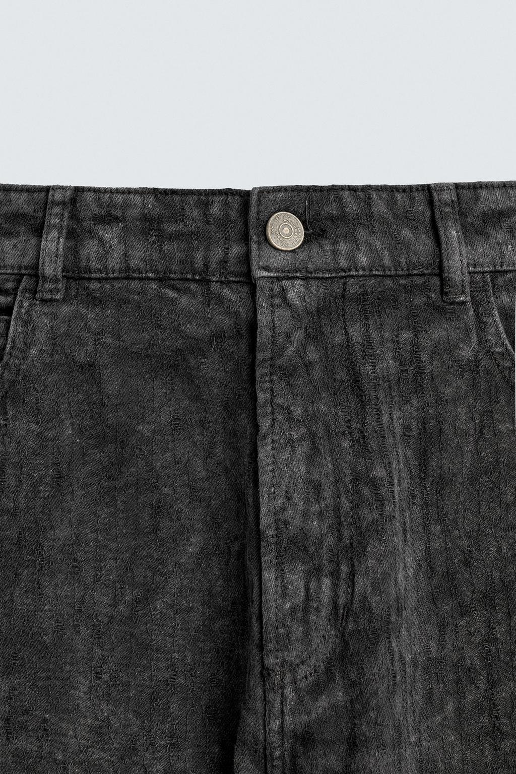 БРЮКИ BAGGY FIT С ПРИНТОМ И ЭФФЕКТОМ ПОТЕРТОСТИ