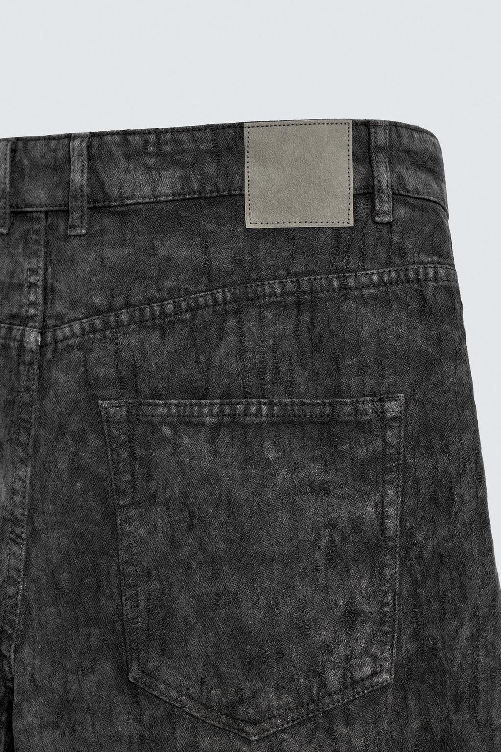 БРЮКИ BAGGY FIT С ПРИНТОМ И ЭФФЕКТОМ ПОТЕРТОСТИ