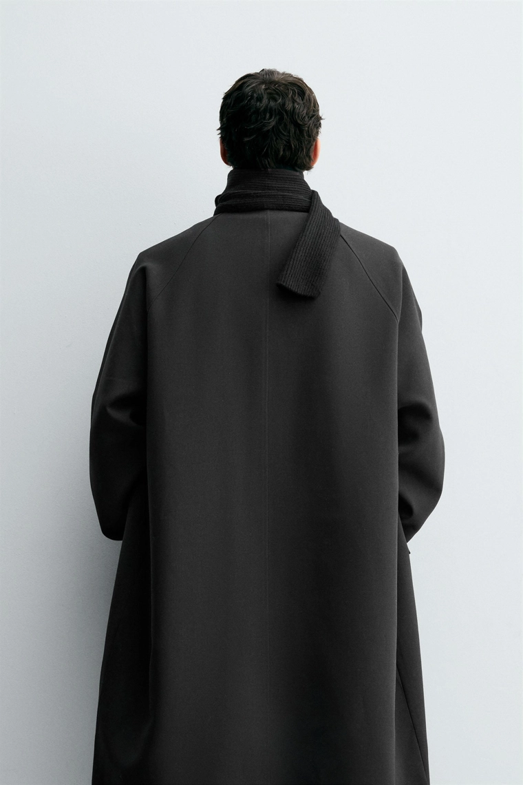 Тренчкот oversize из шерсти смешанной