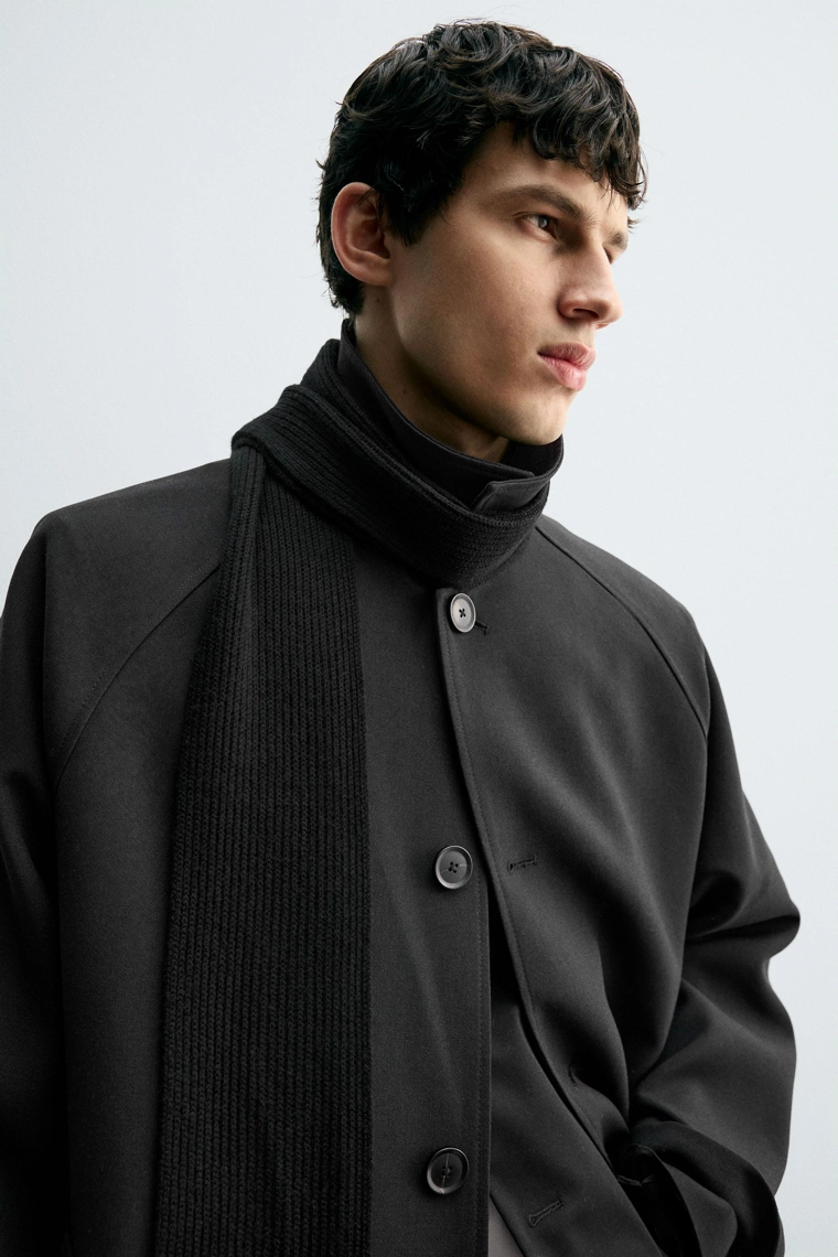 Тренчкот oversize из шерсти смешанной