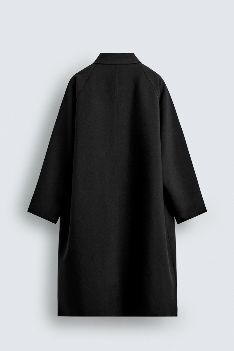 Тренчкот oversize из шерсти смешанной