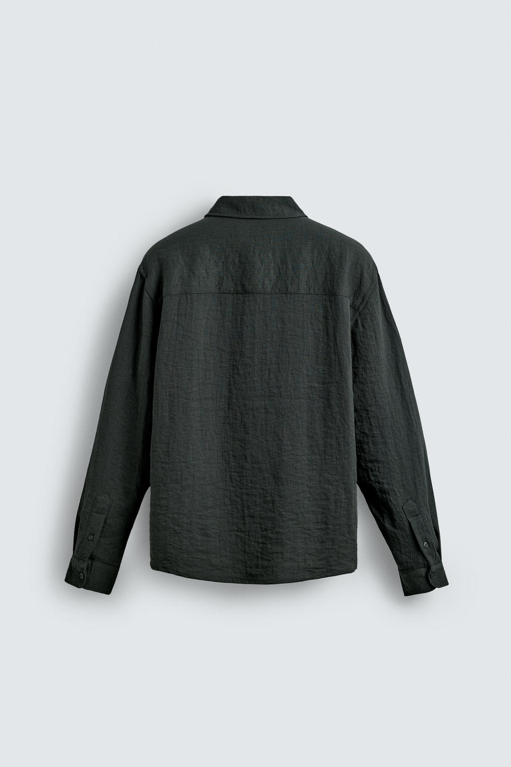 РУБАШКА RELAXED FIT ИЗ СТРУЯЩЕЙСЯ ТКАНИ