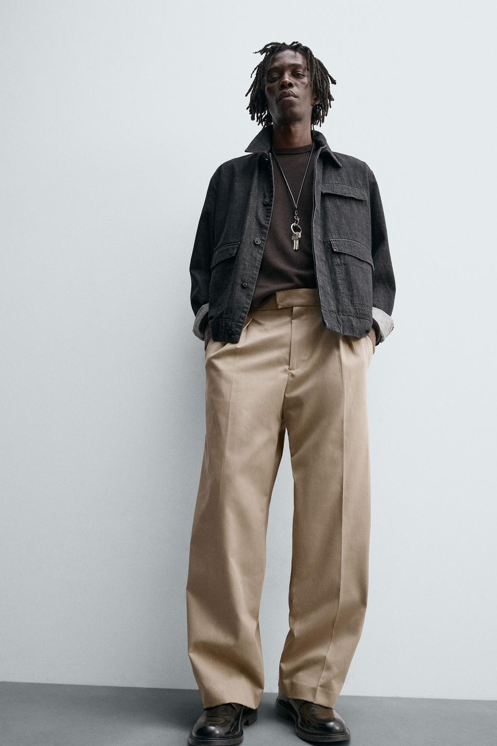 БРЮКИ RELAXED FIT СО СКЛАДКАМИ
