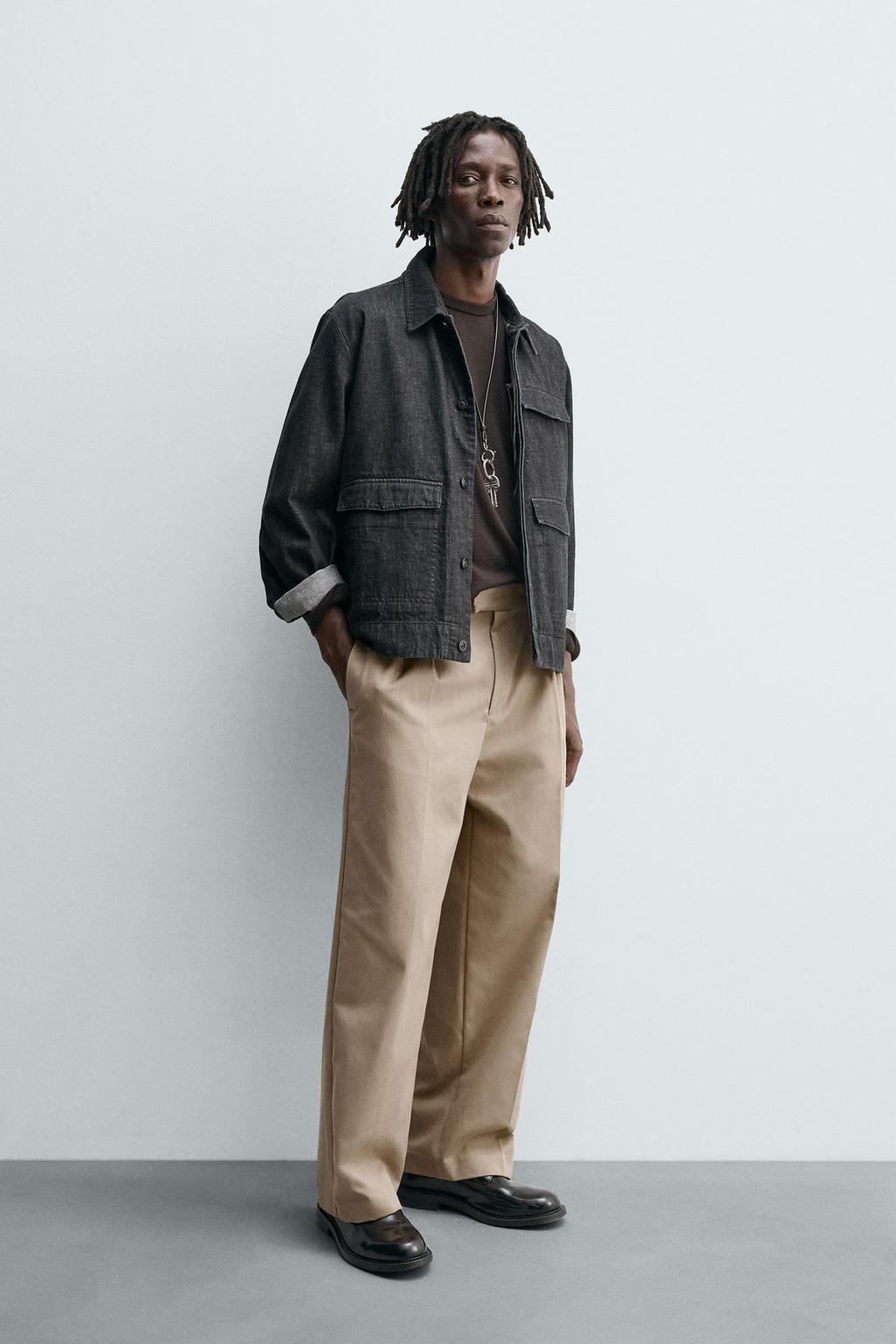 БРЮКИ RELAXED FIT СО СКЛАДКАМИ