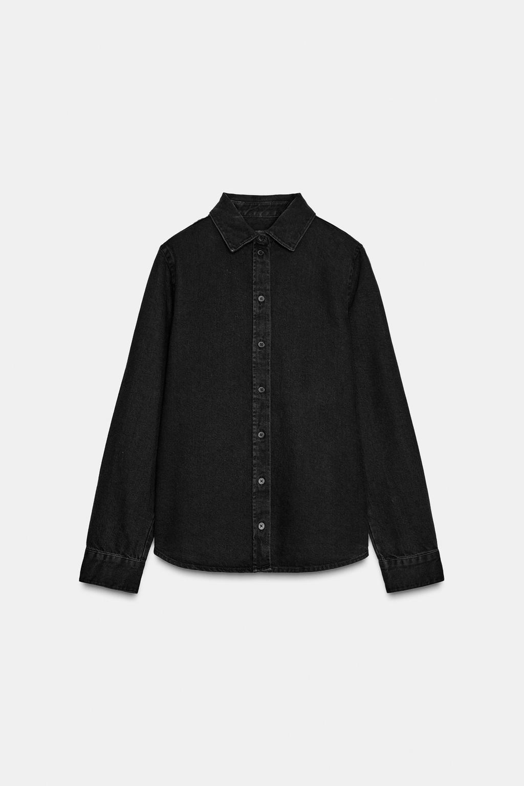 ПРИТАЛЕННАЯ ДЖИНСОВАЯ РУБАШКА — ZW COLLECTION