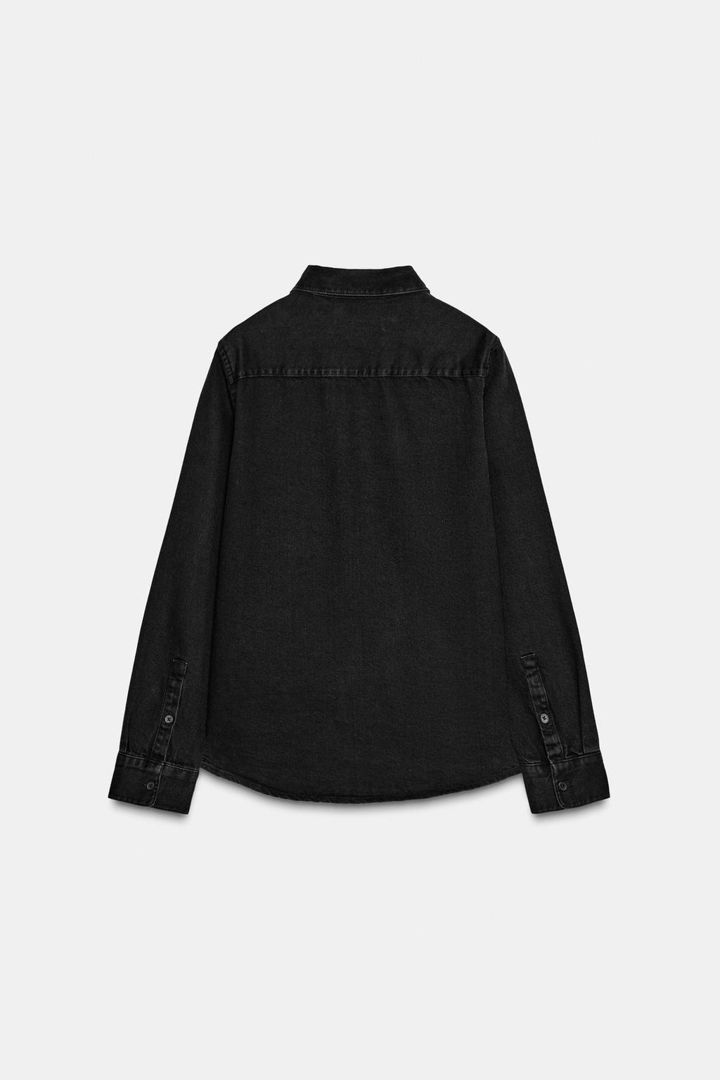 ПРИТАЛЕННАЯ ДЖИНСОВАЯ РУБАШКА — ZW COLLECTION