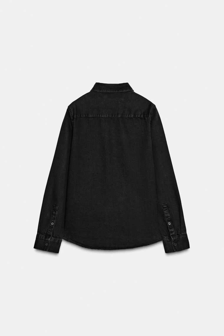 Джинсовая рубашка zw collection слим