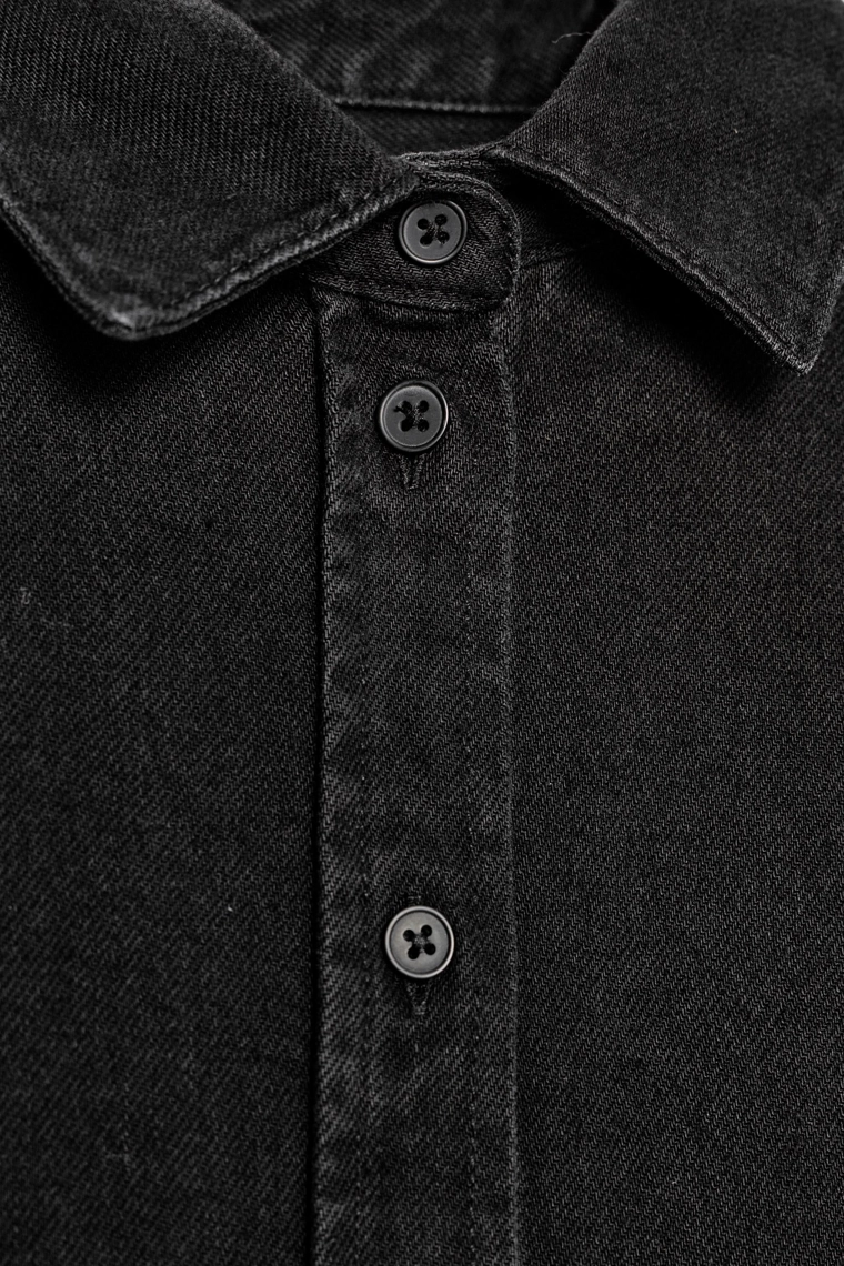 Джинсовая рубашка zw collection слим