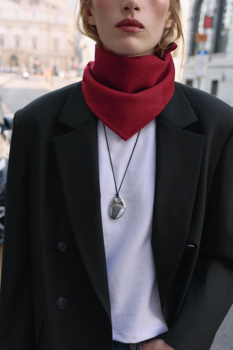 Треугольная бандана из шерсти смеси