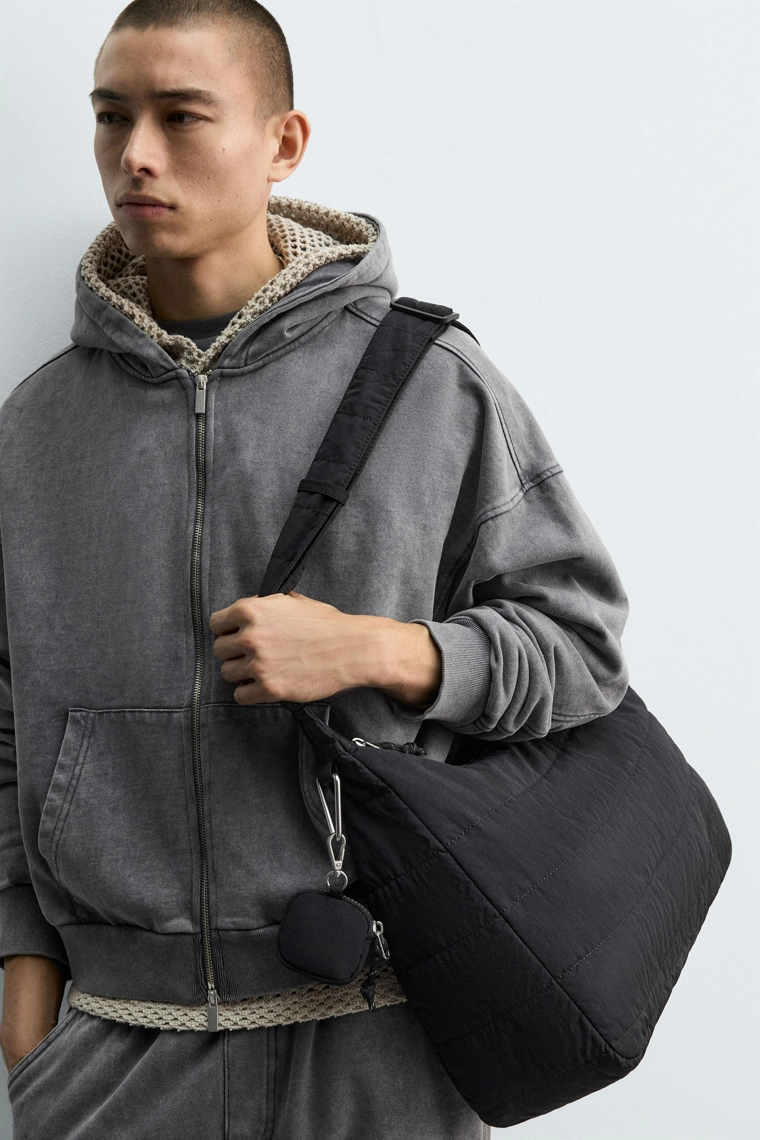 Сумка из стеганого нейлона