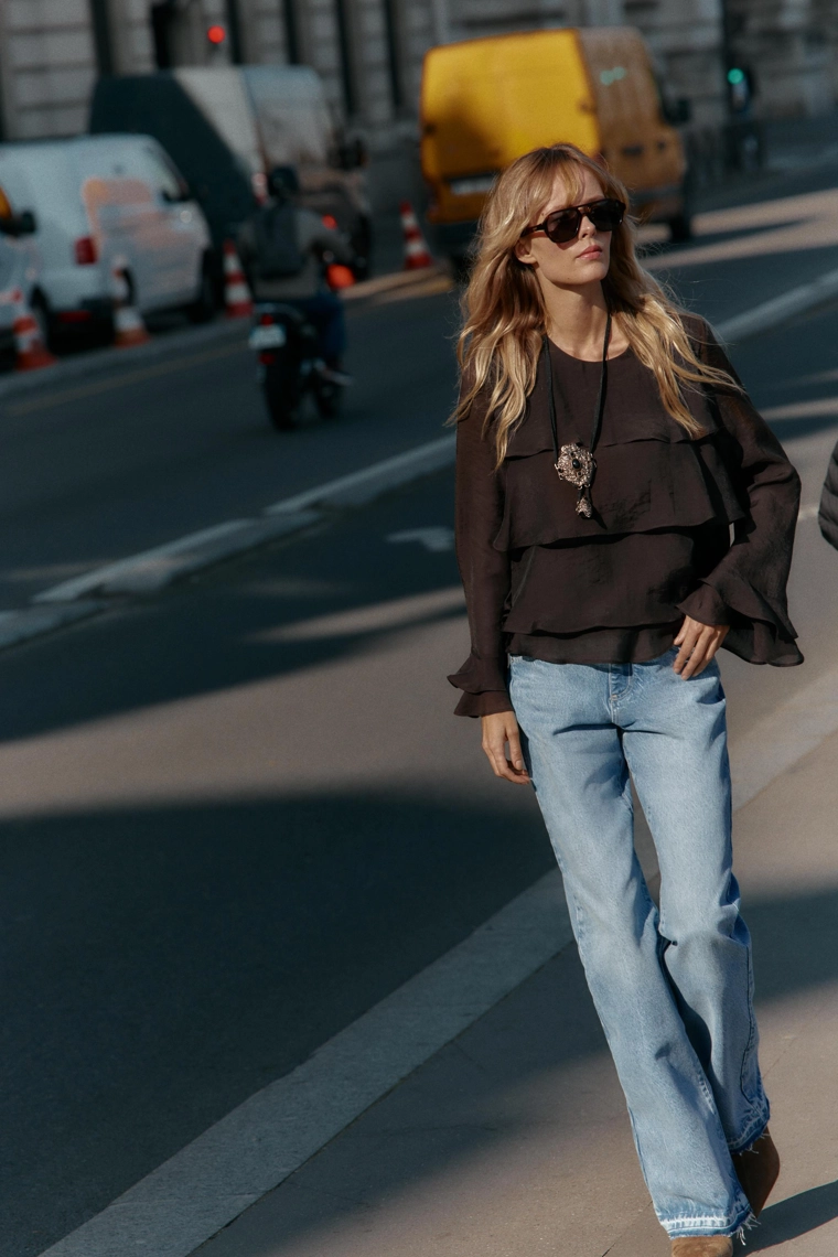 Футболка с оборками