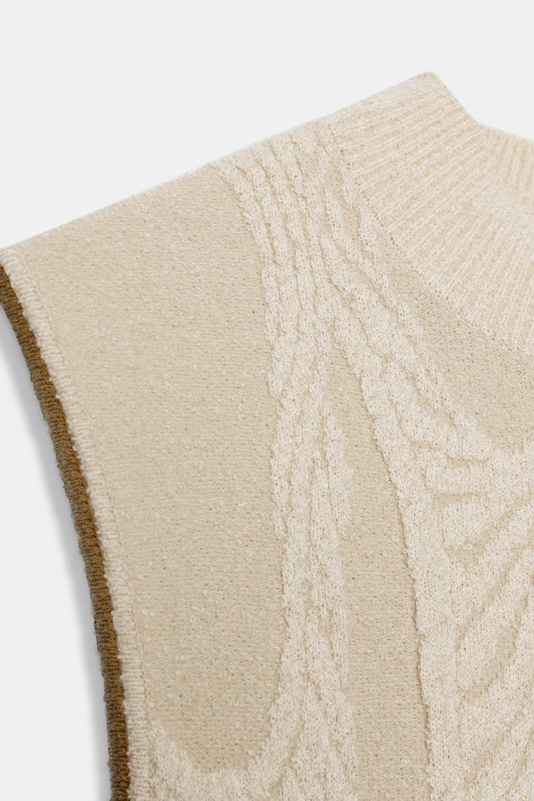 Длинное платье с жаккардовым узором