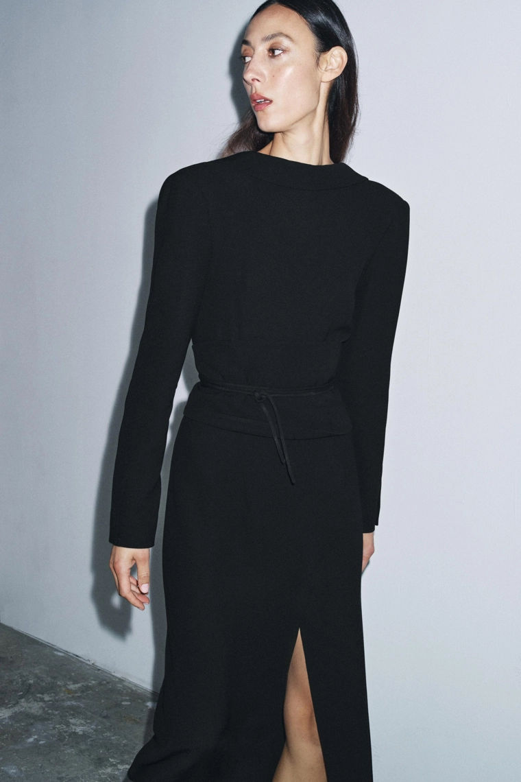 Коллекция zw limited edition пальто-платье с поясом