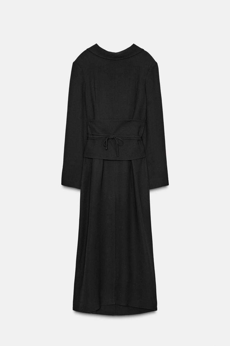 Коллекция zw limited edition пальто-платье с поясом