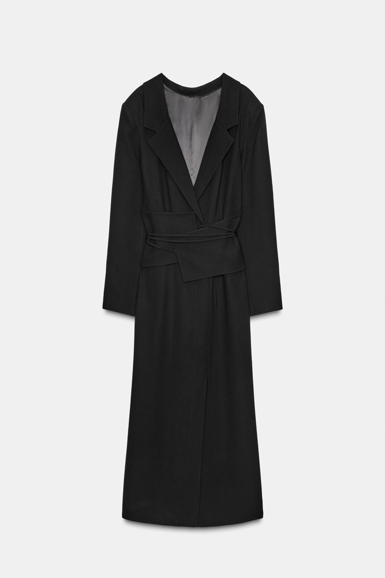 Коллекция zw limited edition пальто-платье с поясом