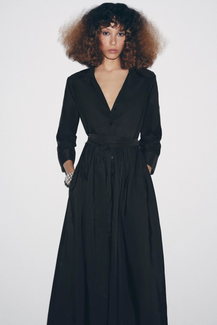 Миди-рубашка-платье zw collection