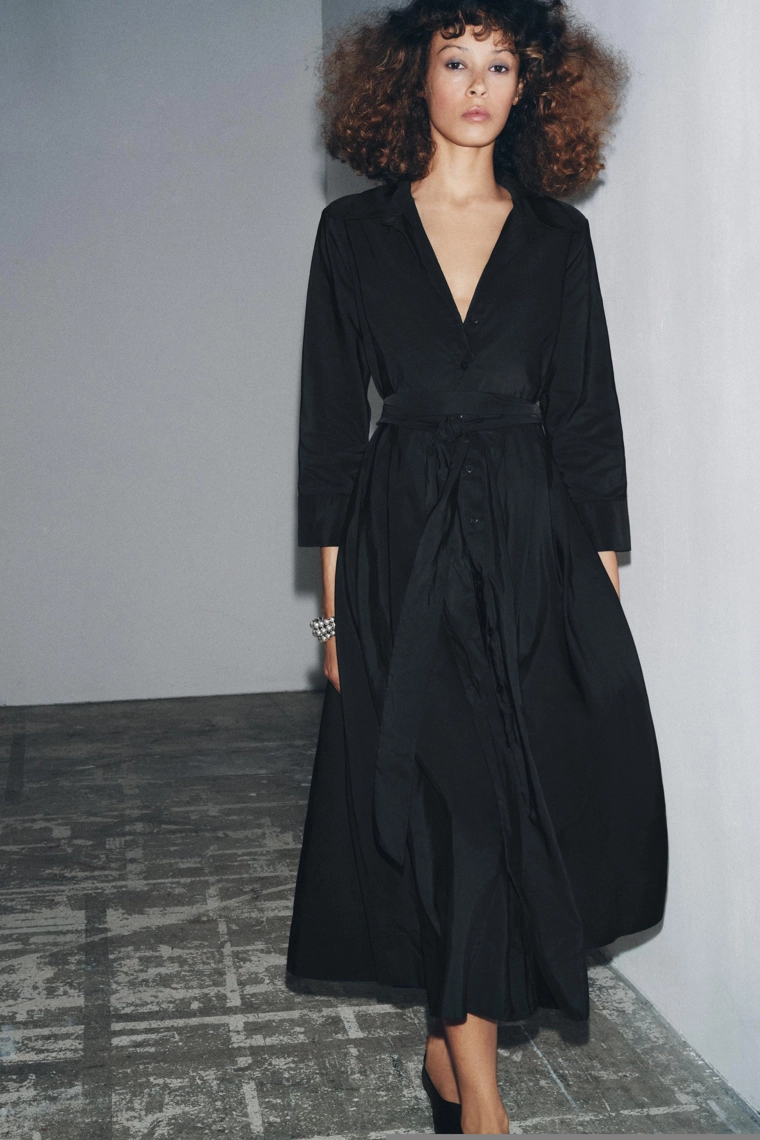 Миди-рубашка-платье zw collection