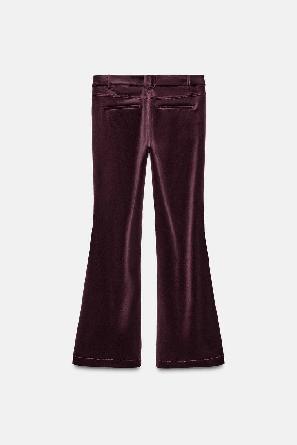 БАРХАТНЫЕ РАСКЛЕШЕННЫЕ БРЮКИ ZW COLLECTION