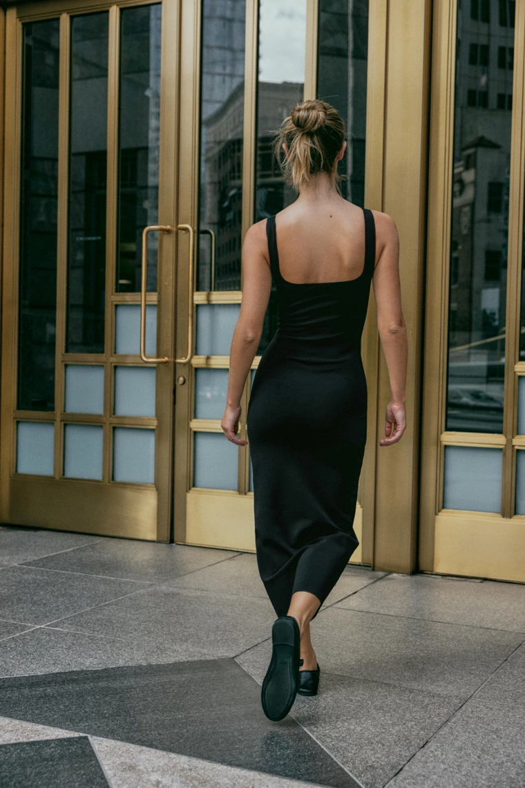 Миди-платье с цветочным узором