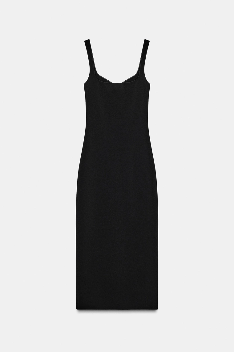 Миди-платье с цветочным узором