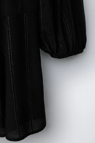 Платье в полоску с блёстками- Заказать в России