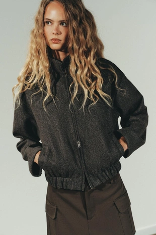 Бомбер из мягкой ткани- Заказать в России