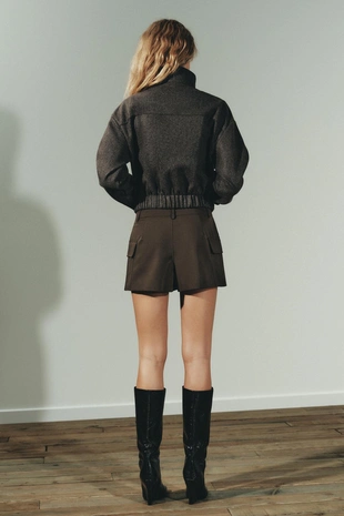 Бомбер из мягкой ткани- Заказать в России