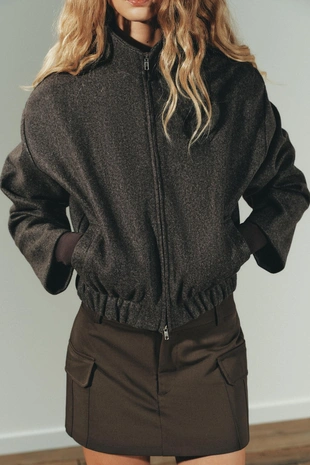 Бомбер из мягкой ткани- Заказать в России