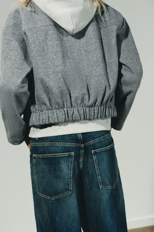 Бомбер из мягкой ткани- Заказать в России