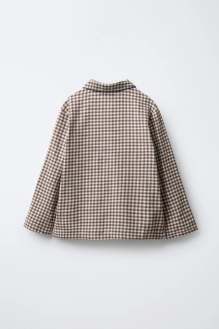 6-14 лет/фланелевая пижама в клетку виши