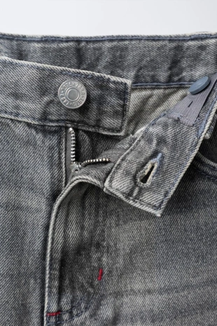 Mid-grey | 4302/702/809 - Zara Джинсы WIDE LEG с вышивкой