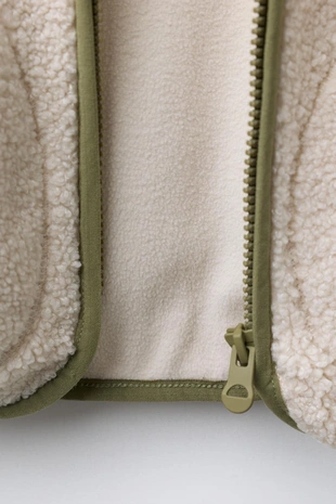 Куртка из искусственной овчины с флисом- Заказать в России