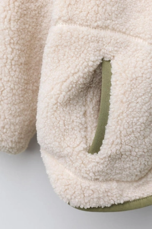 Куртка из искусственной овчины с флисом- Заказать в России