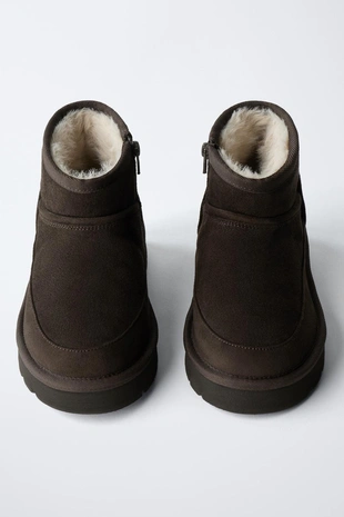 Ботинки с подкладкой- Заказать в России