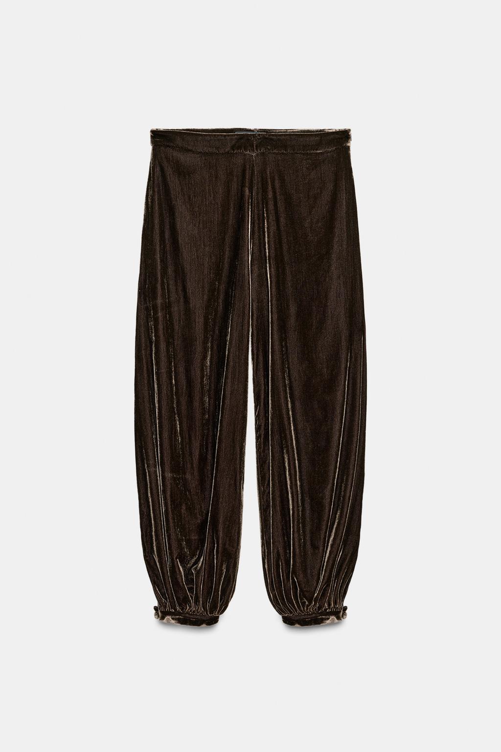 БАРХАТНЫЕ БРЮКИ-ГАЛИФЕ — ZW COLLECTION