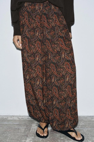 Брюки-аладдины с узором пейсли — ZW COLLECTION- Заказать в России