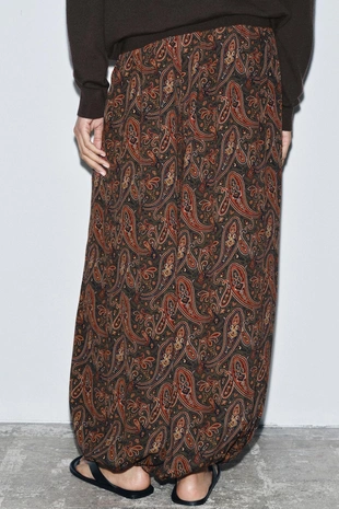 Брюки-аладдины с узором пейсли — ZW COLLECTION- Заказать в России