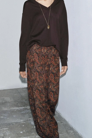 Брюки-аладдины с узором пейсли — ZW COLLECTION- Заказать в России