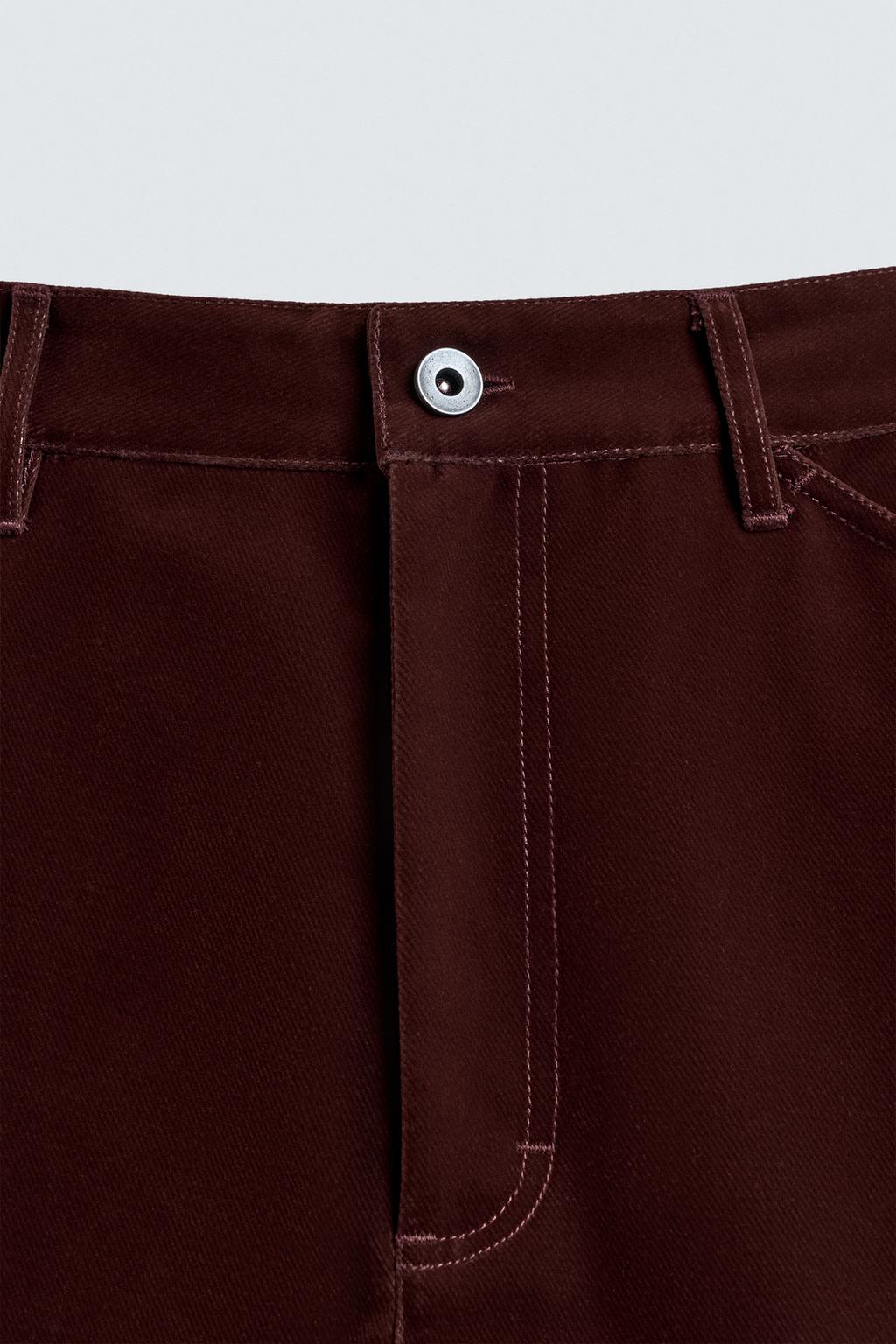 БРЮКИ WIDE FIT С ФЛОКИРОВАНИЕМ
