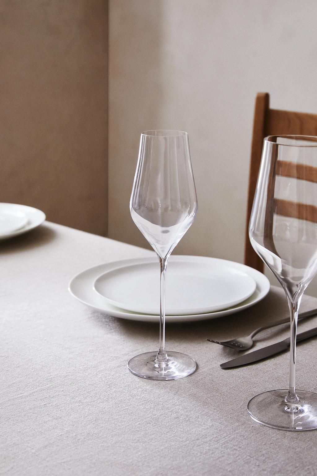 Бокал для шампанского plain crystalline