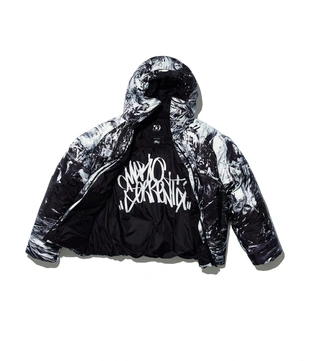 Пуховик MARIO SORRENTI с принтом- Заказать в России