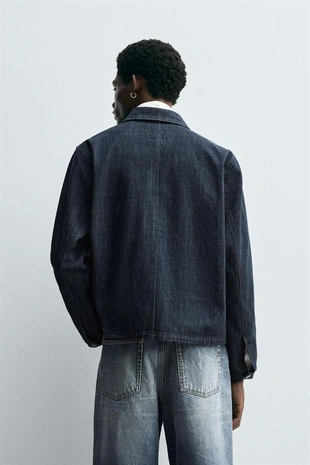 Джинсовая куртка с аламарами- Заказать в России