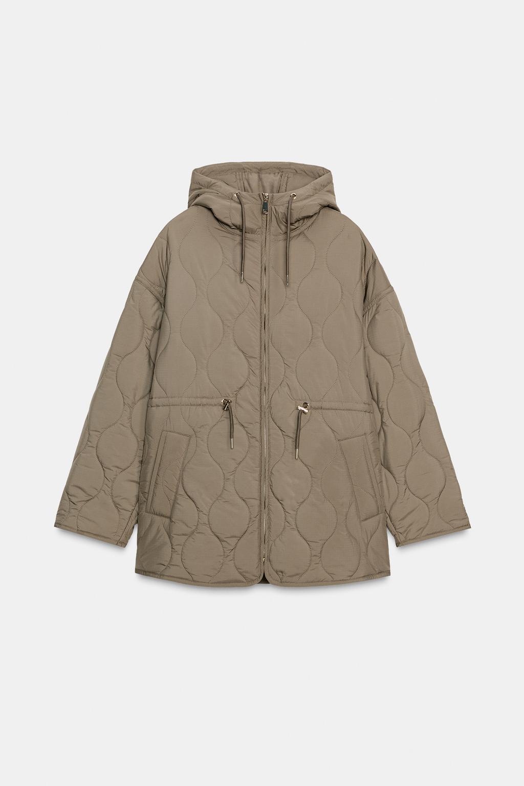 СТЕГАНАЯ КУРТКА С КАПЮШОНОМ WATER REPELLENT