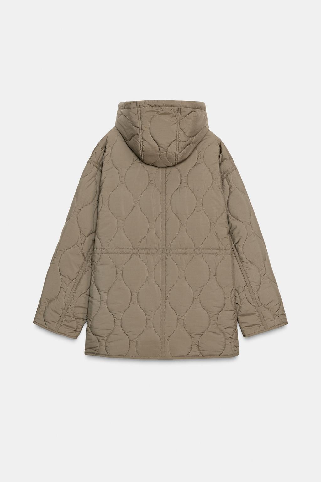 СТЕГАНАЯ КУРТКА С КАПЮШОНОМ WATER REPELLENT