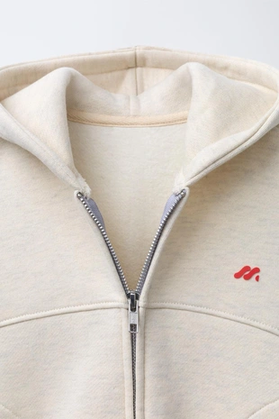 Толстовка на молнии с рельефным логотипом- Заказать в России